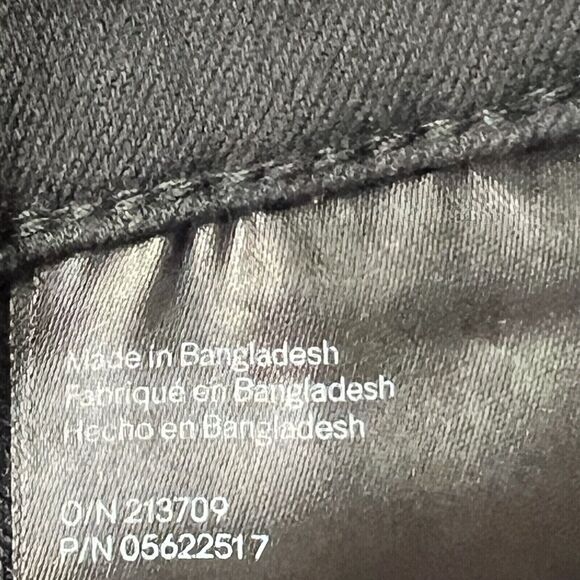 H&M Jeans Juniors 10 Black Slim Straight High Rise Stretch Denim Casual - Picture 12 of 13